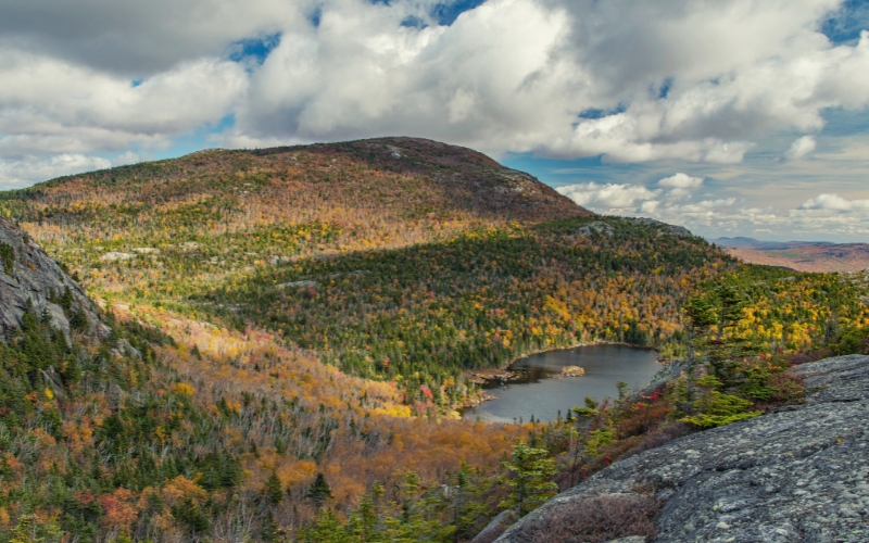 lake view at tumbledown mountain weld maine