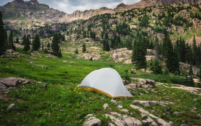 Backcountry camping in the Eagles Nest Wilderness, Colorado