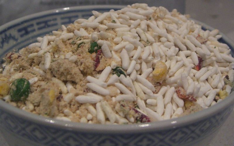 Bowl of dehydrated rice