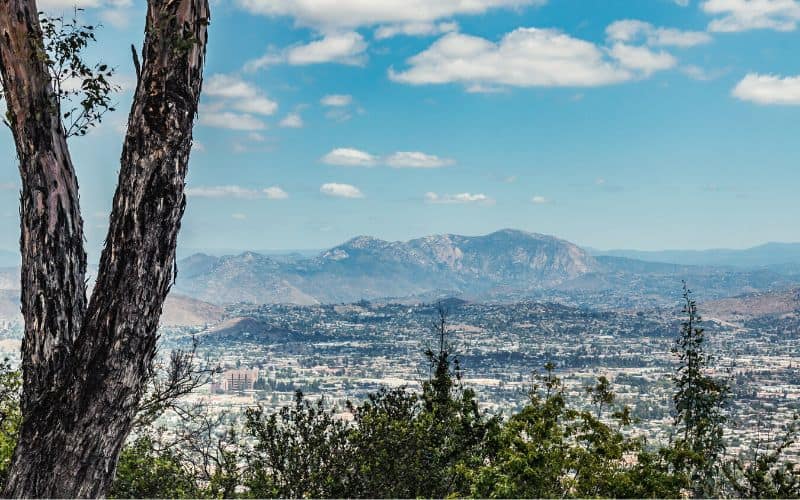 Cuyamaca Peak, San Diego, viewed from Mt. Helix Park