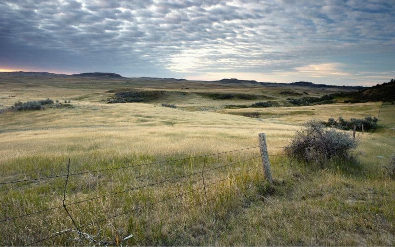 Expansive prairie lands of North Dakota