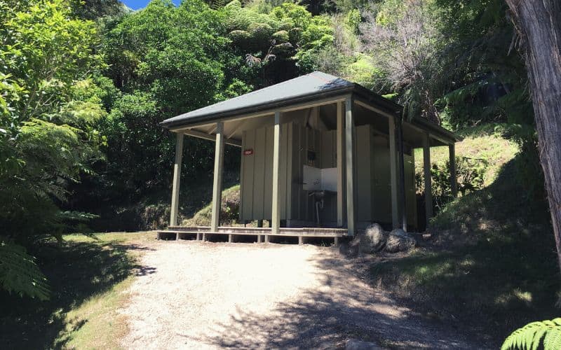 Toilet block on campsite
