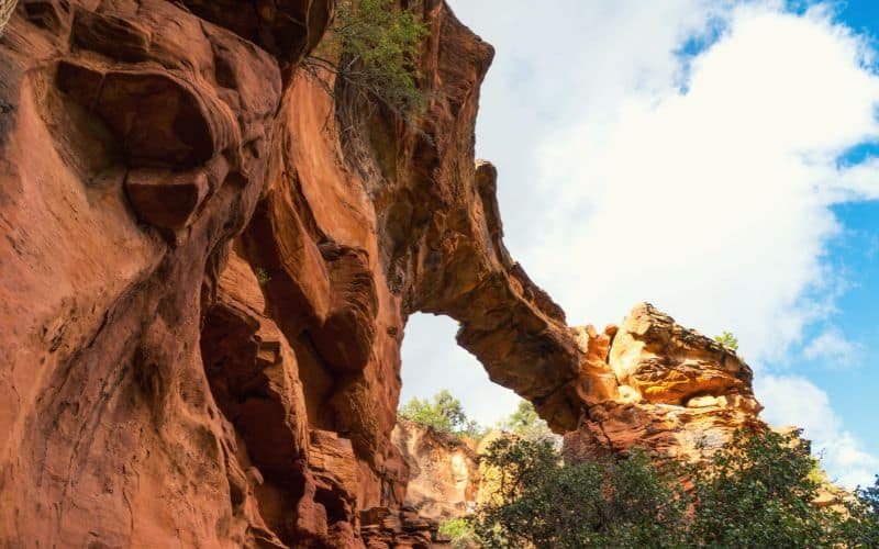 View from under Devils Bridge, Sedona