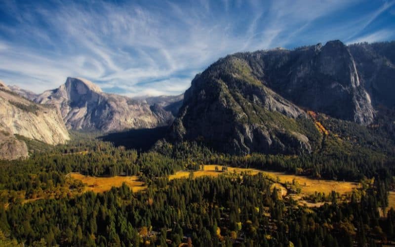 Yosemite Valley from Upper Yosemite Falls Trail, California