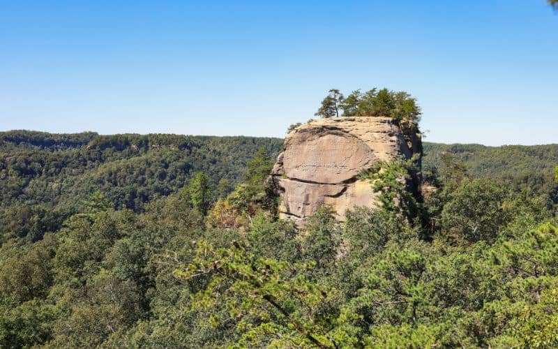 Courthouse  Rock from Auxier Ridge Trail, Kentucky 
