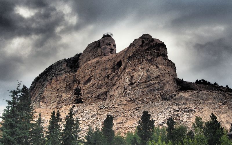 Crazy Horse Memorial near Echo Valley Park Campground, South Dakota