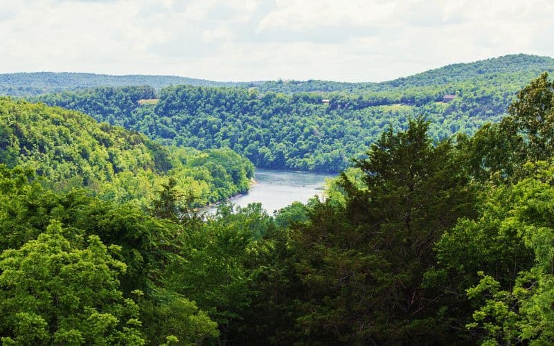 View over the Bull Shoals Dam, Bull Shoals–White River State Park, Arkansas