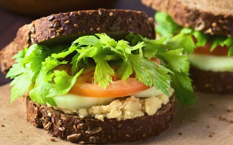 Mashed Chickpea Sandwich
