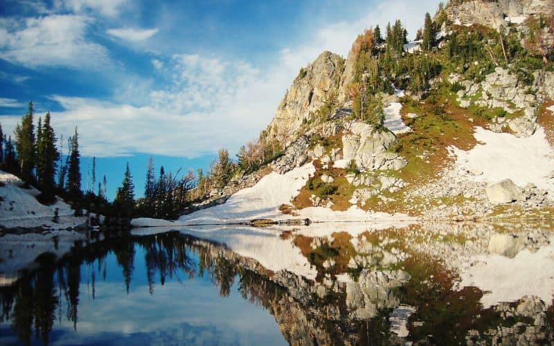 Surprise Lake from Lupine Meadows Trailhead, Wyoming