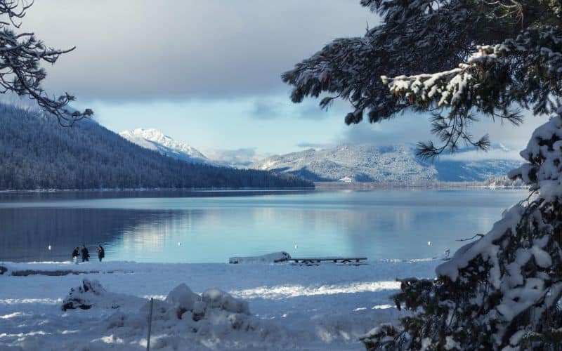 Lake Wenatchee South Snowshoe Trail, Lake Wenatchee State Park, Washington 