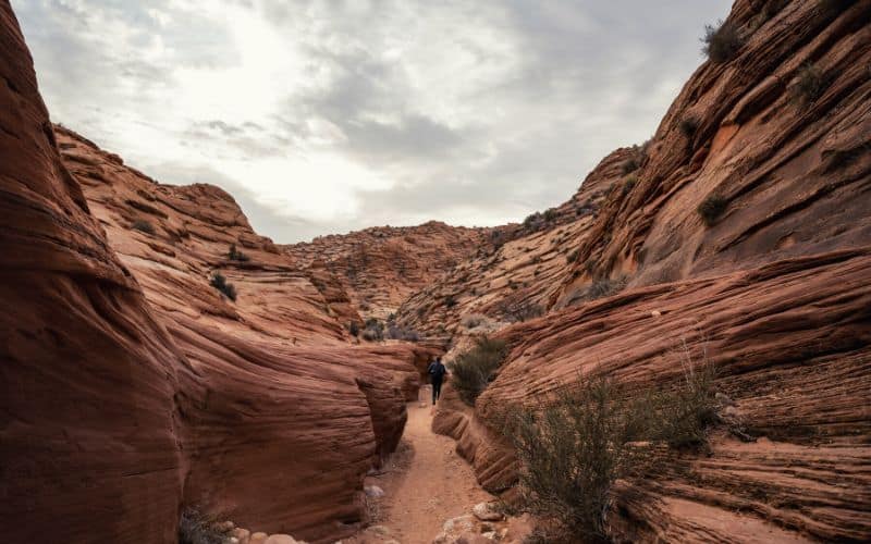 Beginning Of The Wire Pass Slot Canyon toward Buckskin Gulch
