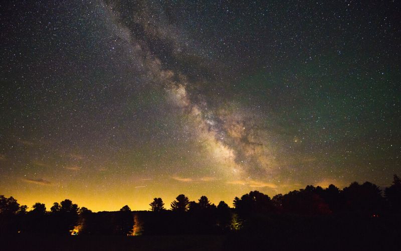 The Milky Way Galaxy seen at Cherry Spring State Park, Pennsylvania
