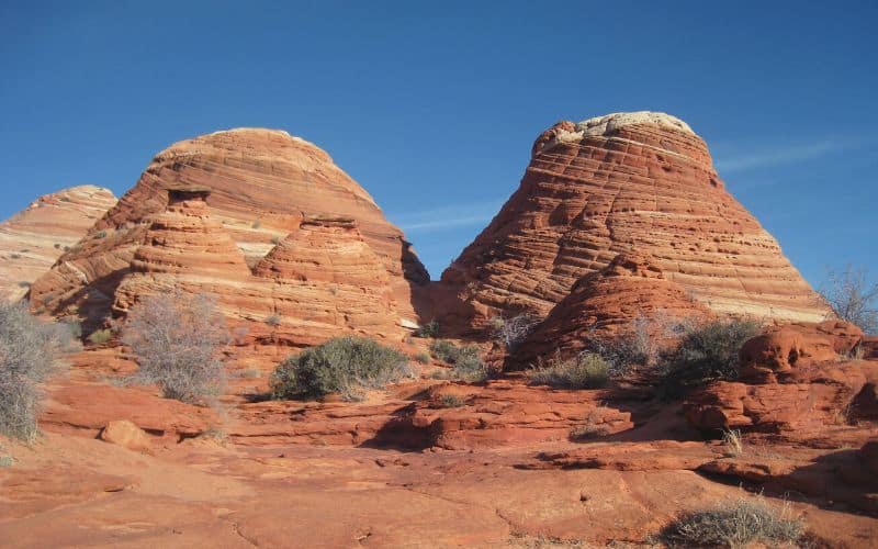 Twin Buttes landmark trail to The Wave, Arizona