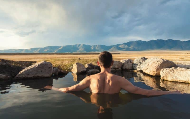 Wild Willy's Hot Spring near Mammoth Lakes, California