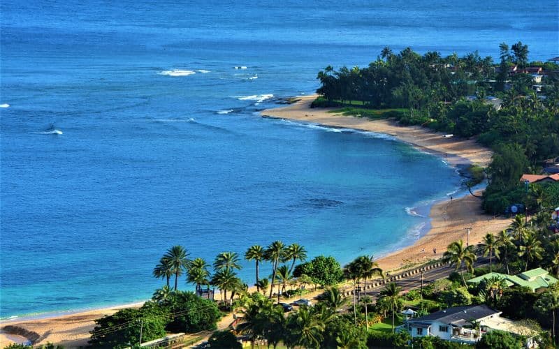 View from Ehukai Pillbox Hike, Hawaii