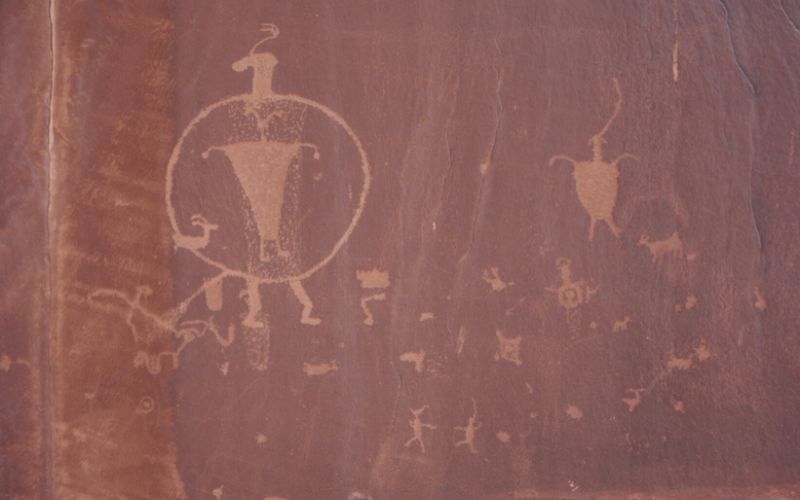 Petroglyphs on Hidden Valley Trail, Moab, Utah