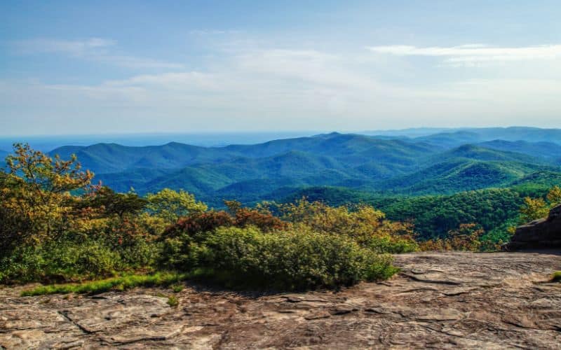 Blood Mountain vista Appalachian Trial, Georgia