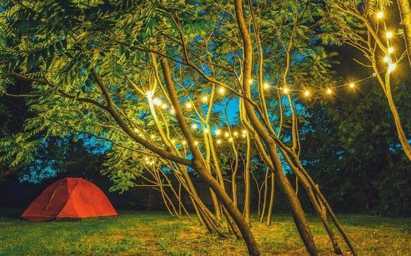 Camping Tent String Lights, 8 Flashing Modes Colorful LED Decorative  Camping Tent Rope Lights Battery Operated with Remote Control, 40 ft  Outdoor