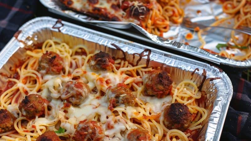 Campfire Spaghetti Bake