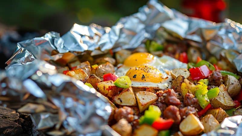 Foil Packet Breakfast Bake